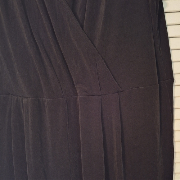 Affinity For Knits Black Sleeveless Studded Pleated Jumpsuit 2X *U - Picture 4 of 6